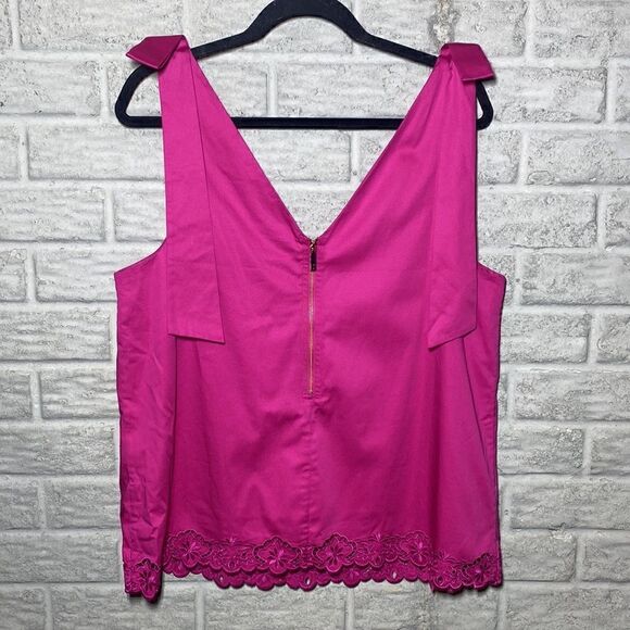 NWT MSRP $195 Ted Baker London Daynaa Bow Shoulder Top Women's Size 5 (US 12) - Picture 9 of 13